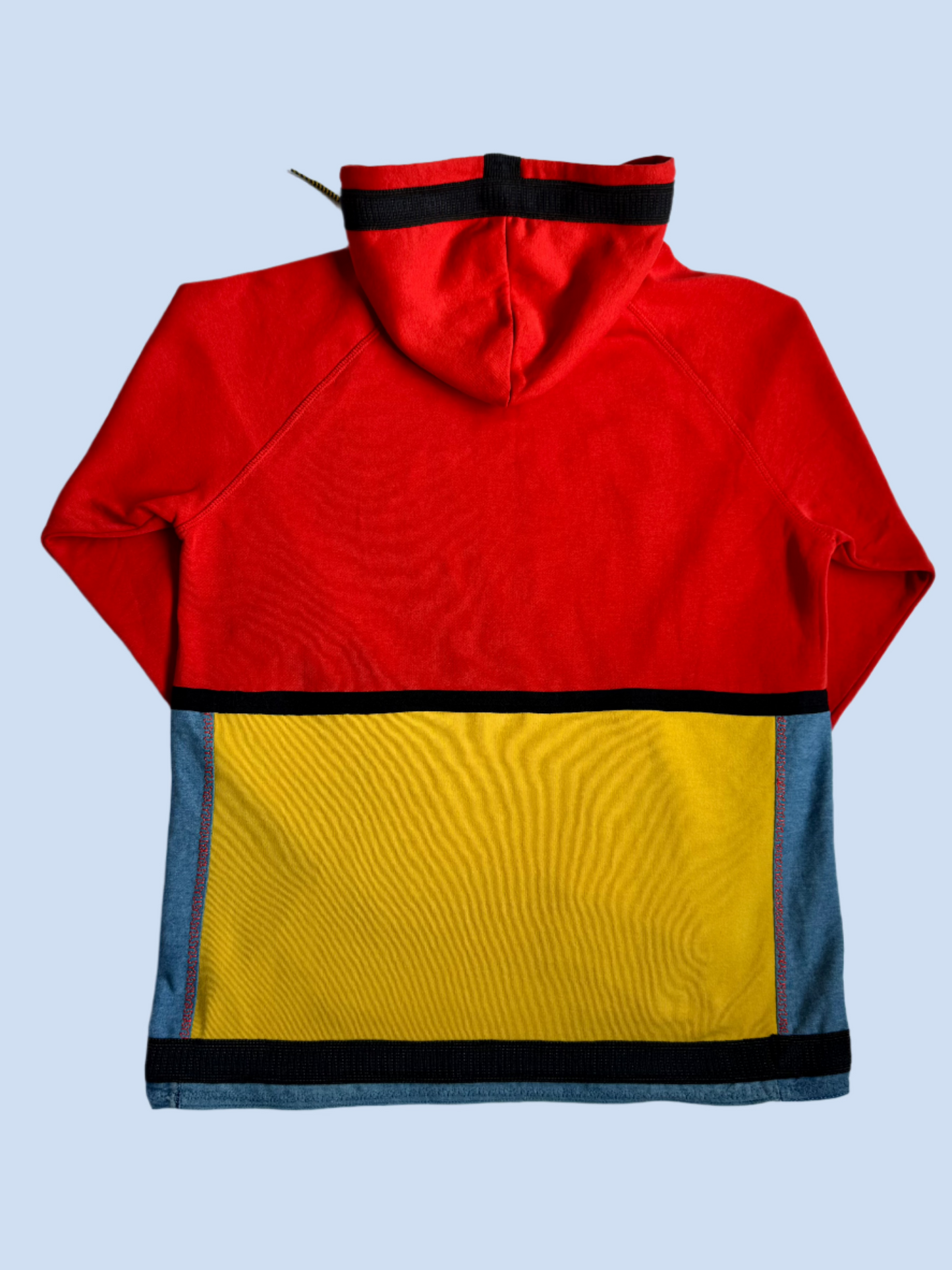 Labubu hoodie with embroidered Labubu, Adidas hybrid.