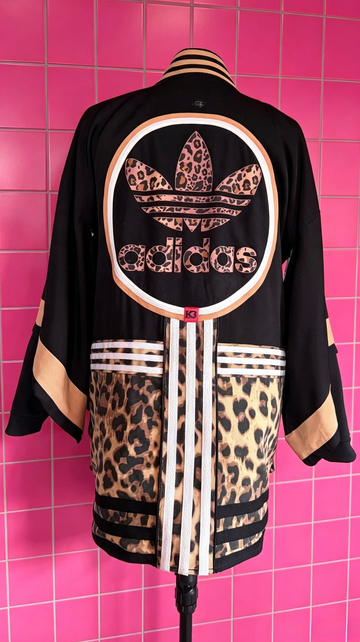 Black Leopard Cargo Haori Kimono