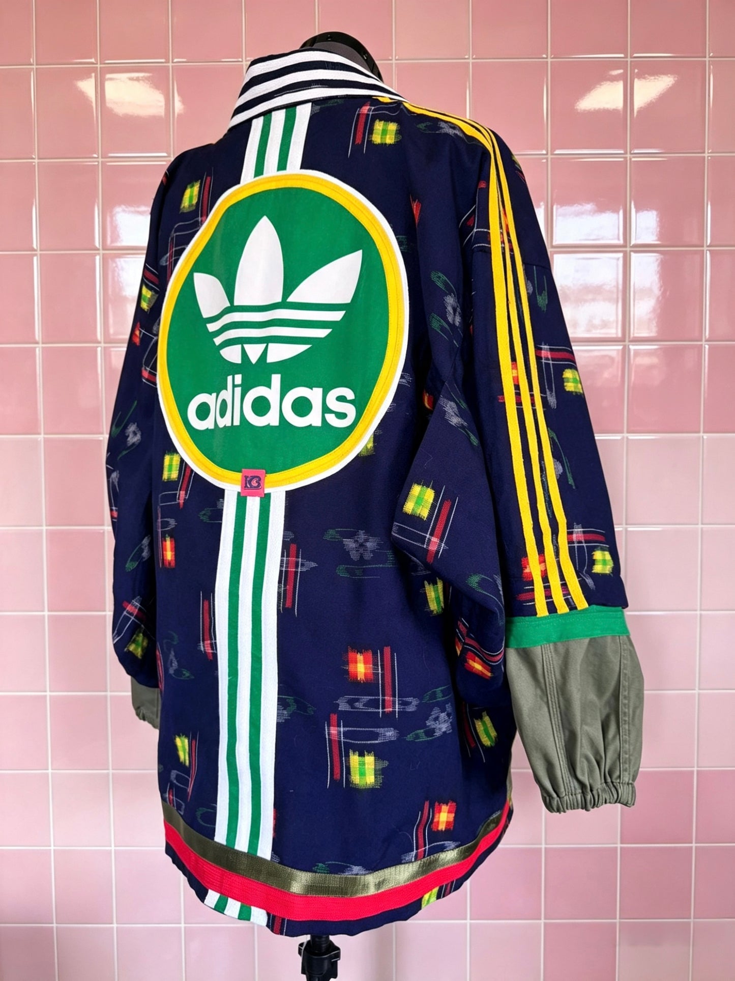 Adidas Reworked Navy Wool Blend Kimono
