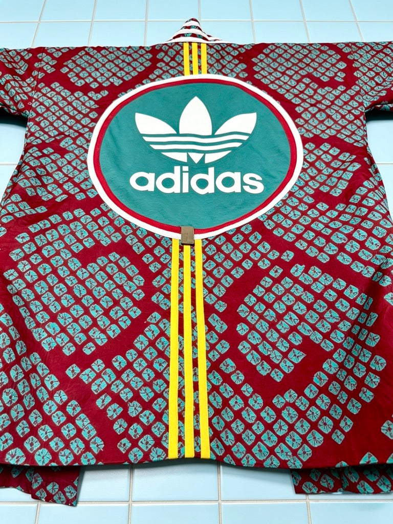 Adidas Reworked Kimono – Yellow 3 Stripe Detail