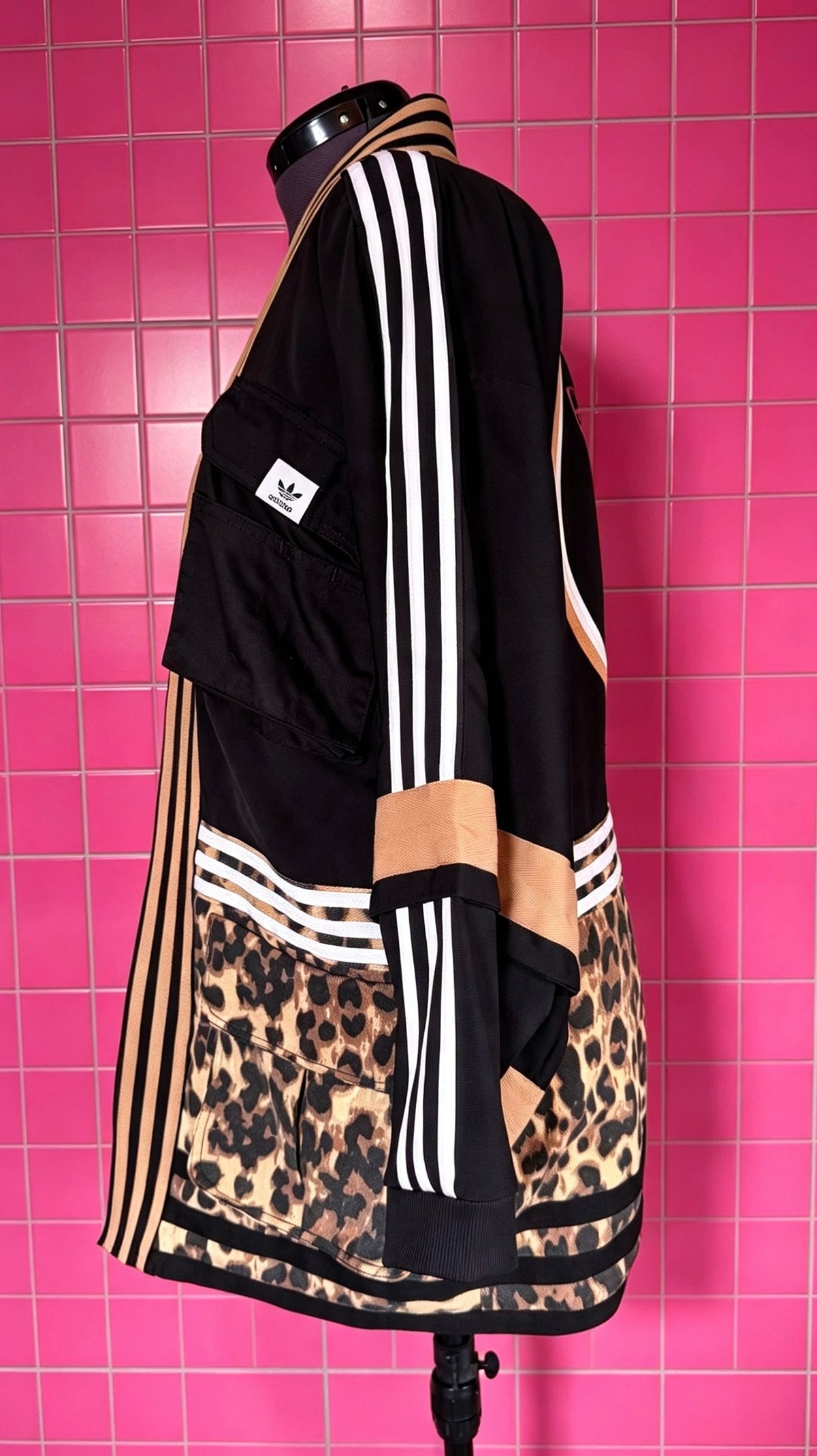 Black Leopard Cargo Haori Kimono