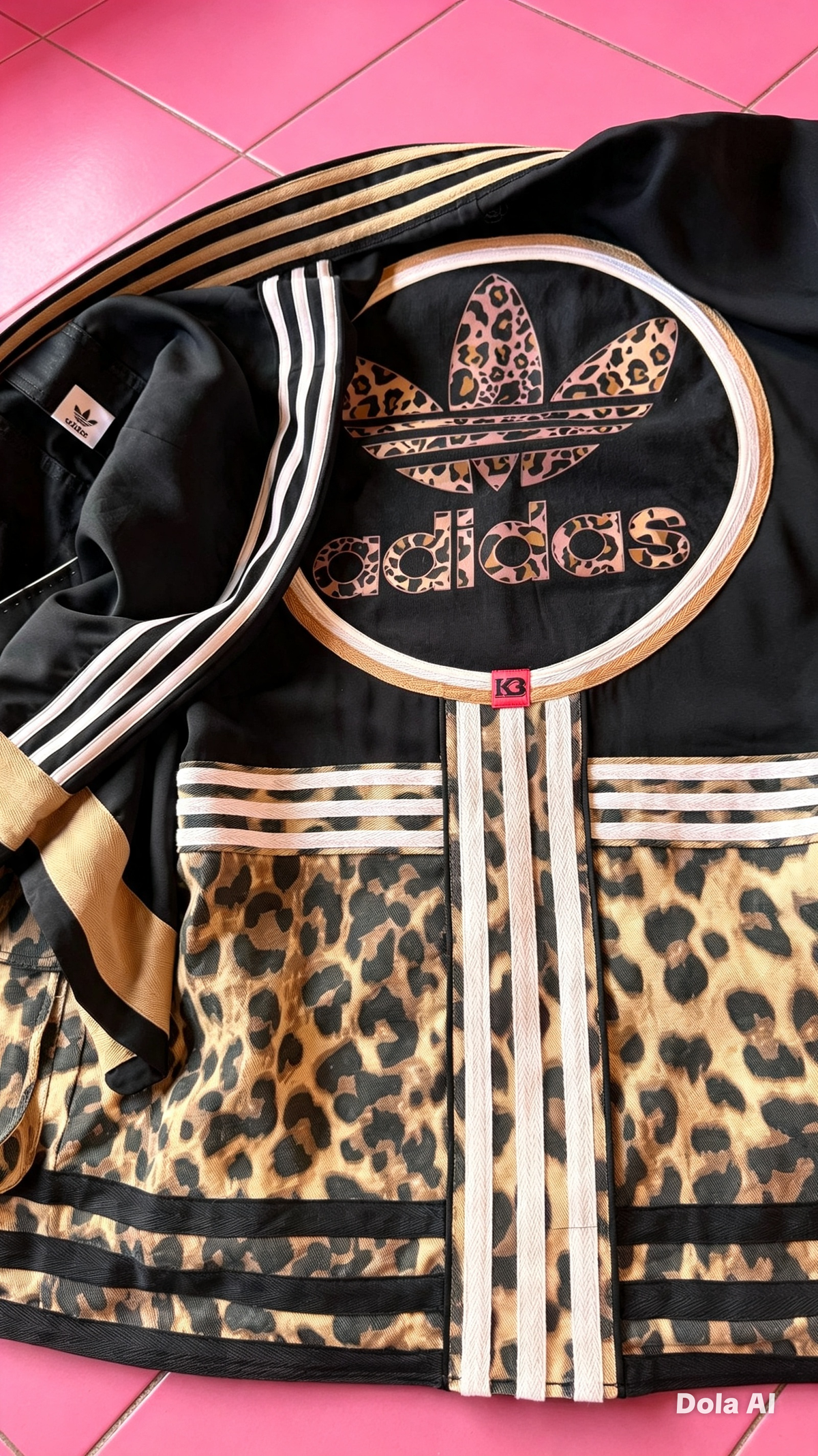 Black Leopard Cargo Haori Kimono