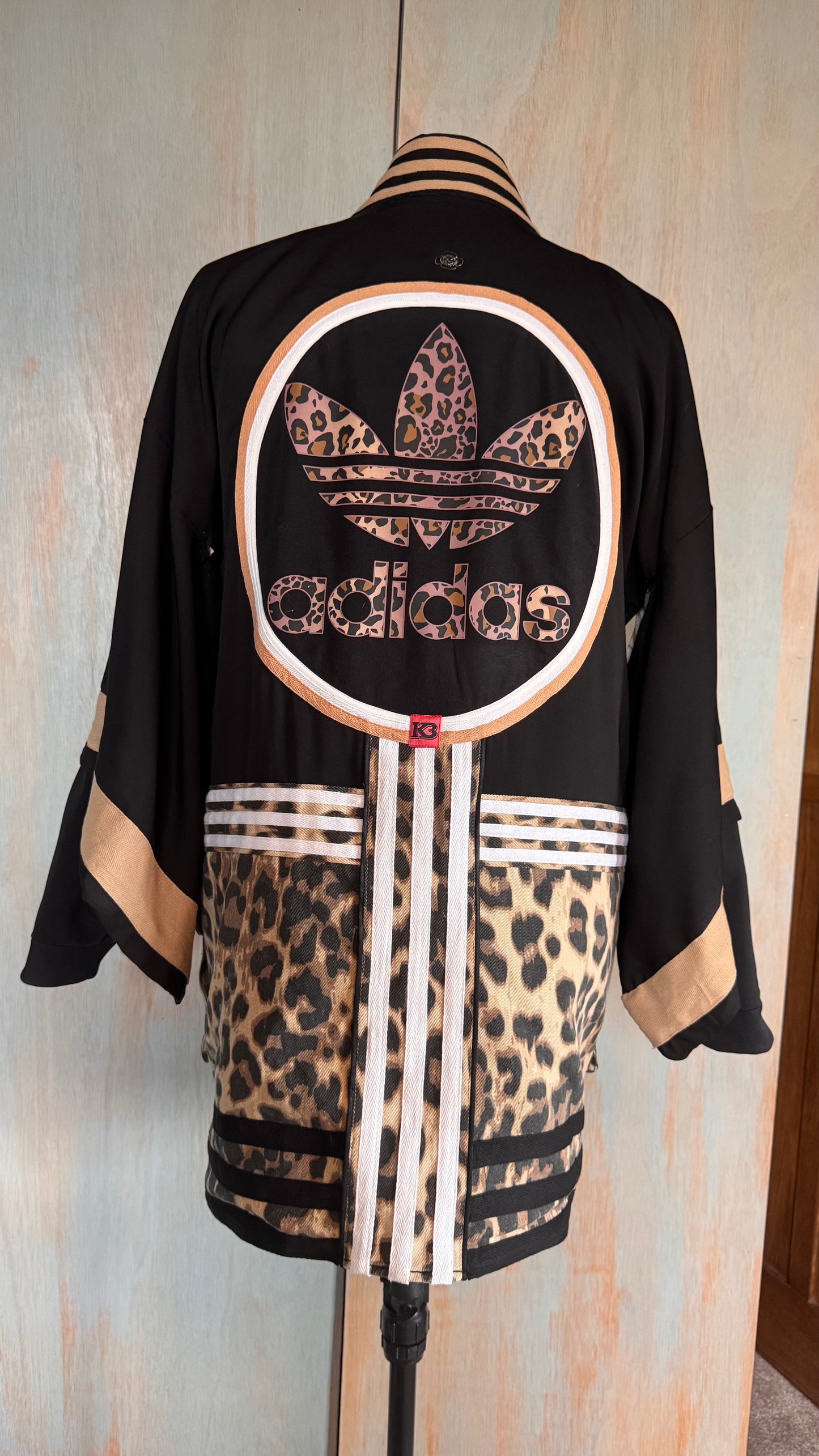 Black Leopard Cargo Haori Kimono