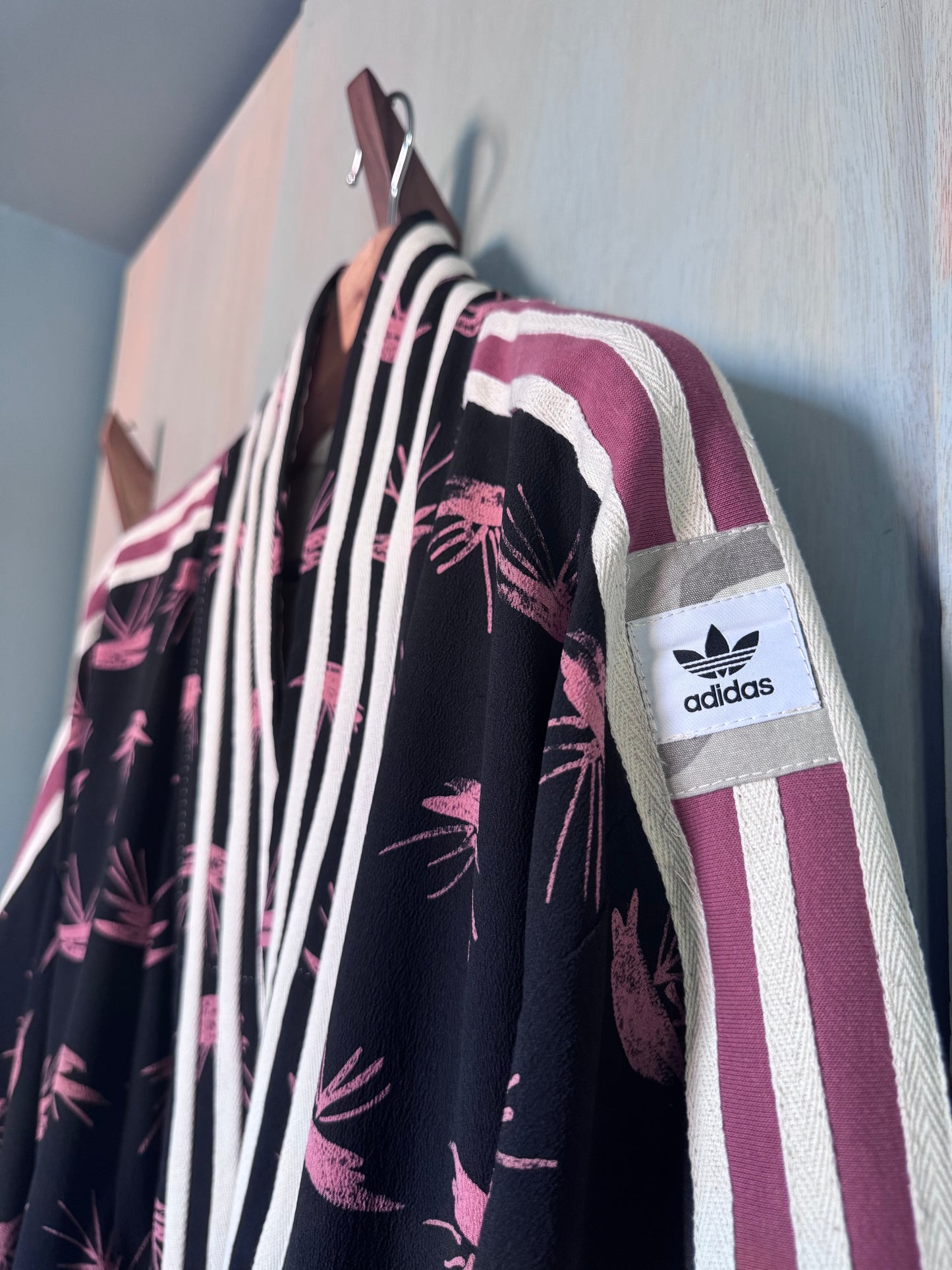 Adidas Reworked Longline Silk Kimono – Camo Pocket Detail