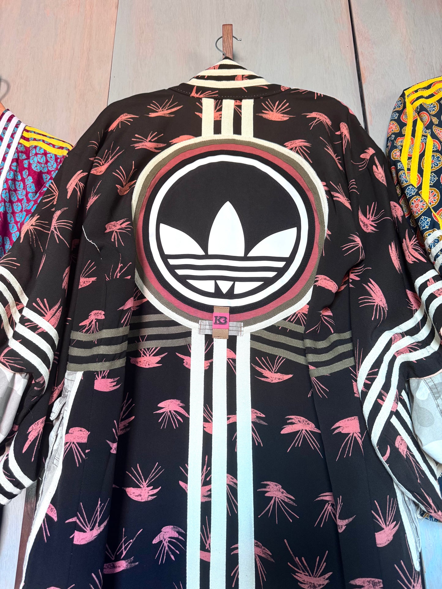 Adidas Reworked Longline Silk Kimono – Camo Pocket Detail