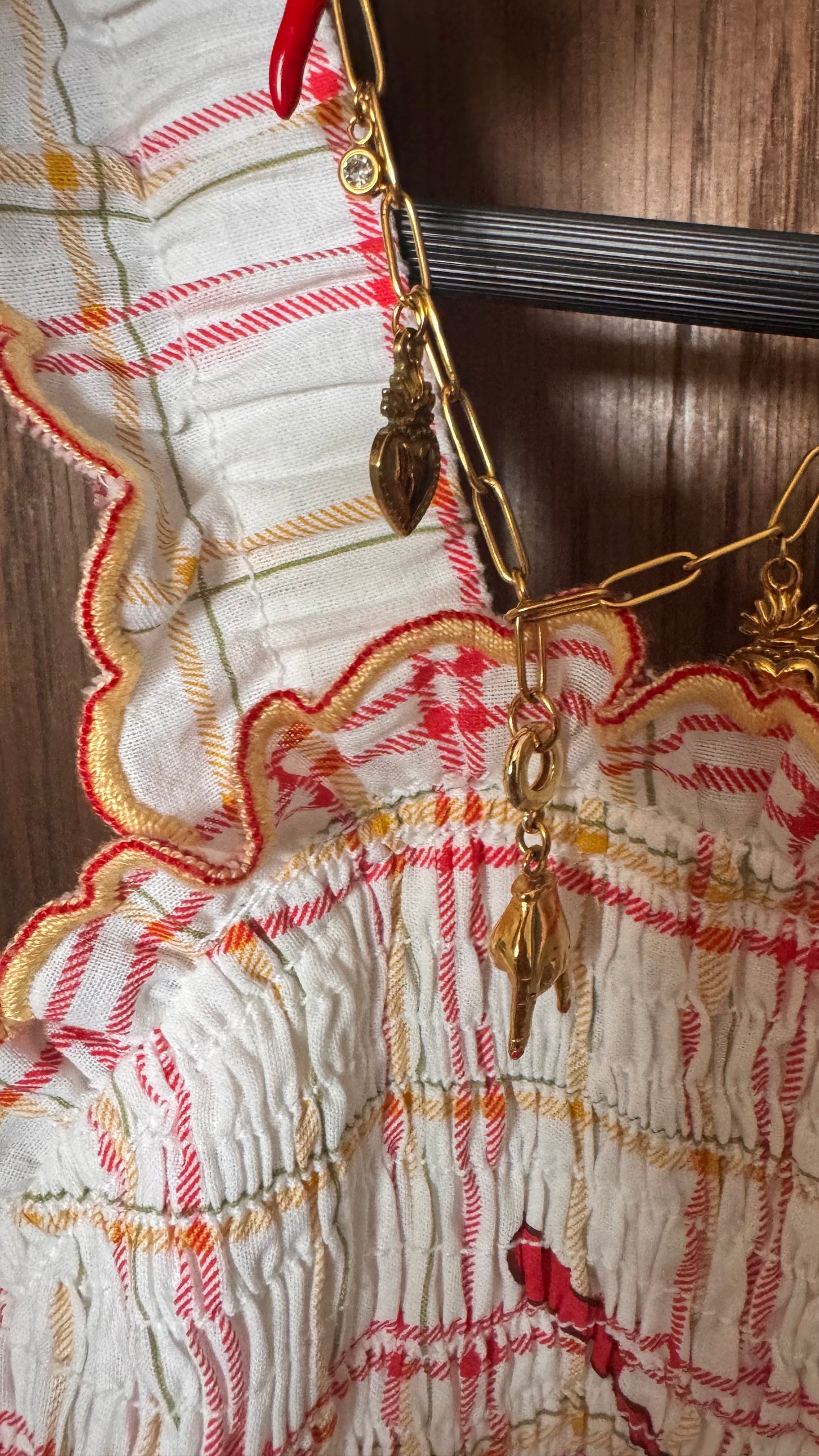 Spaghetti recipe Print dress- tiered maxi dress, shirred bodice