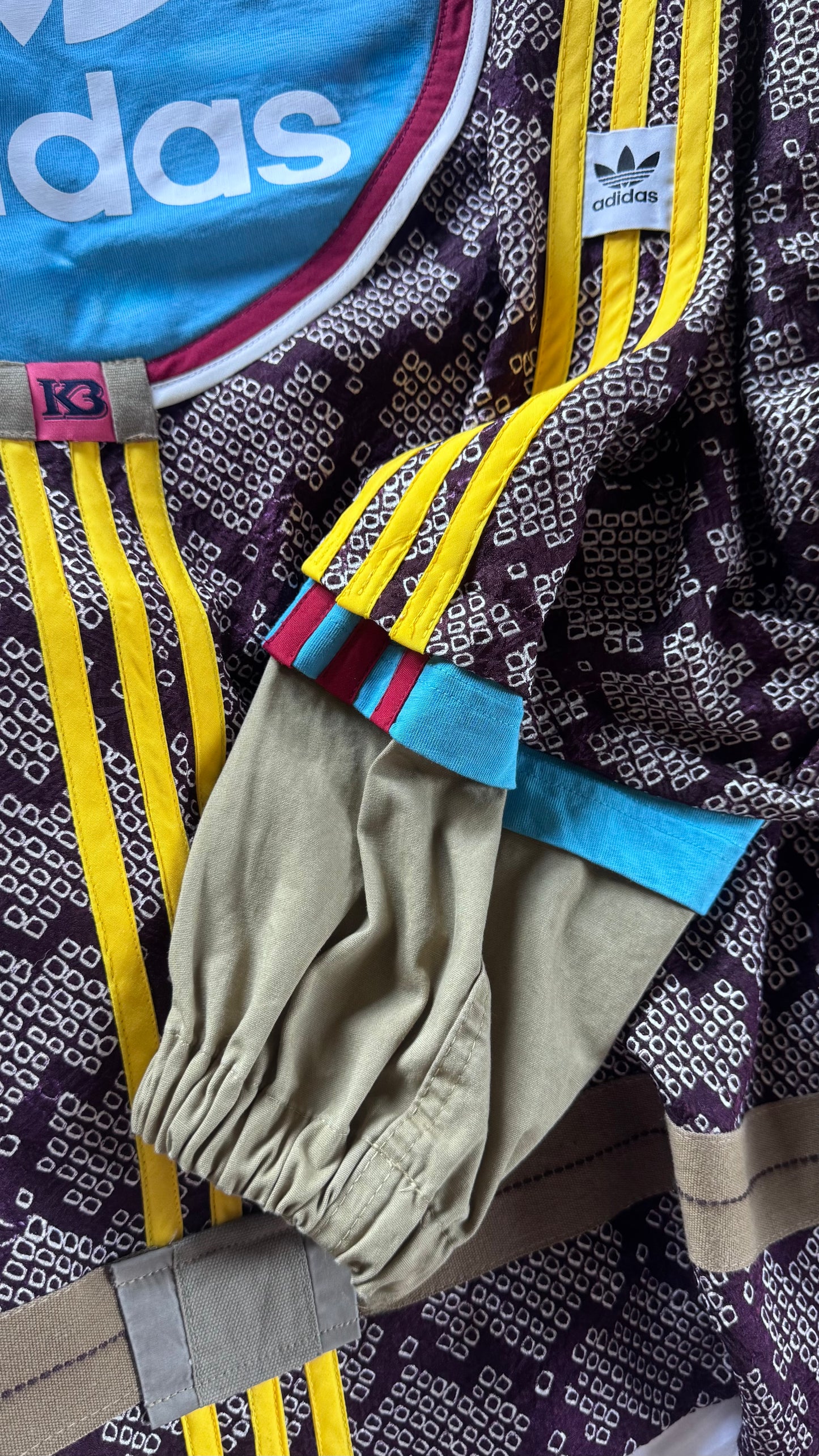 Adidas Reworked Cocoa Plum Textured Silk Kimono