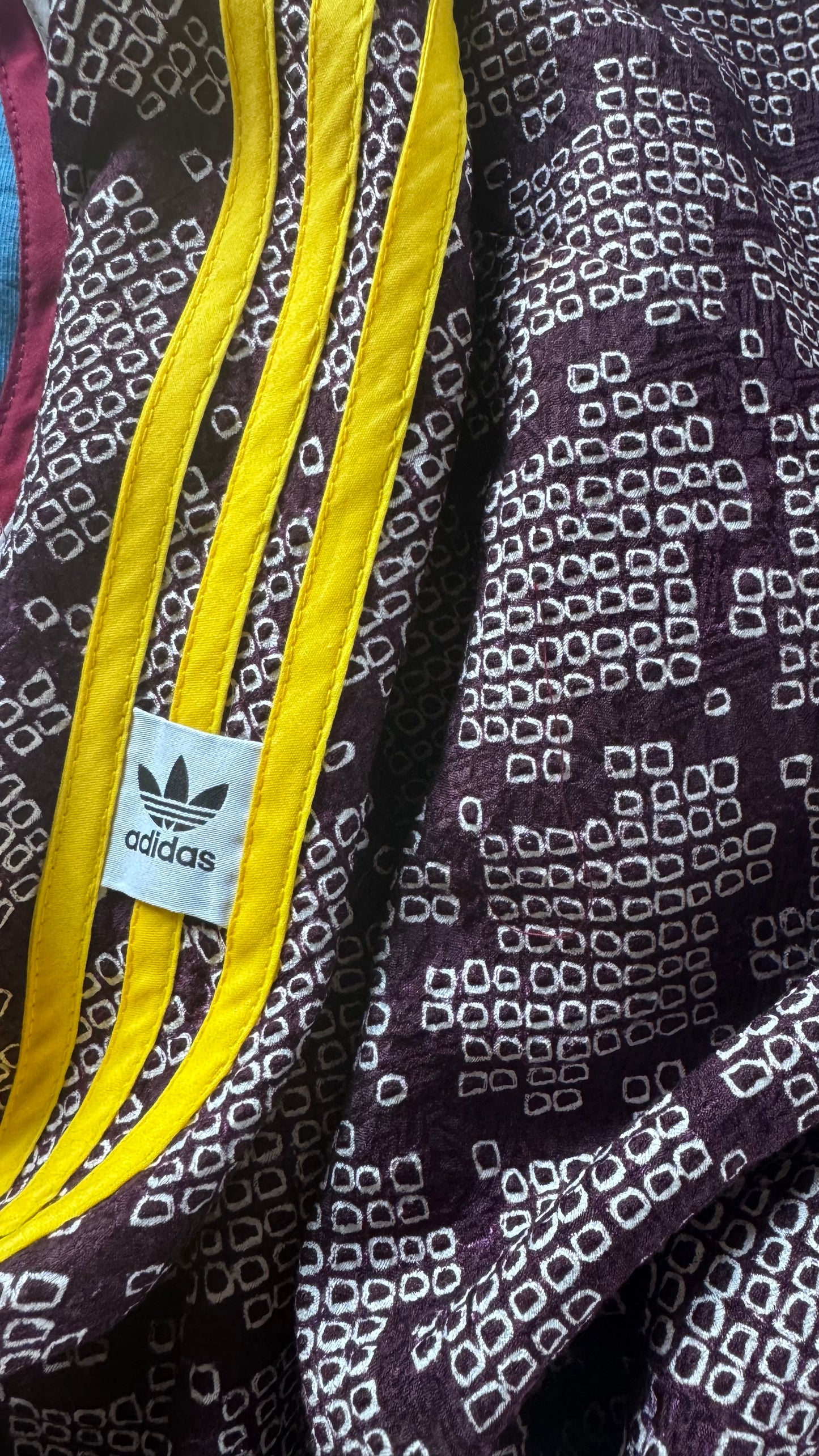 Adidas Reworked Cocoa Plum Textured Silk Kimono