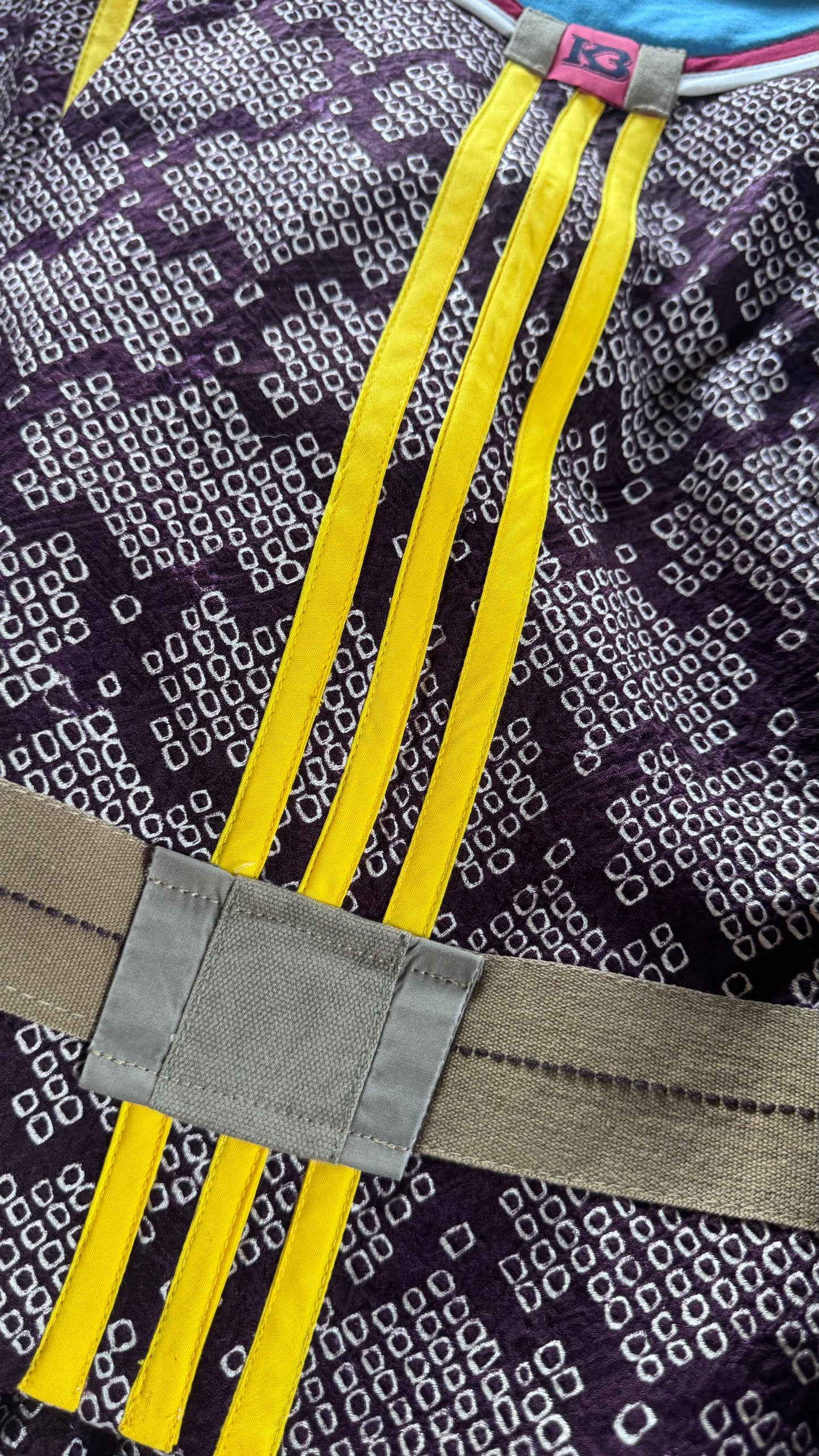 Adidas Reworked Cocoa Plum Textured Silk Kimono