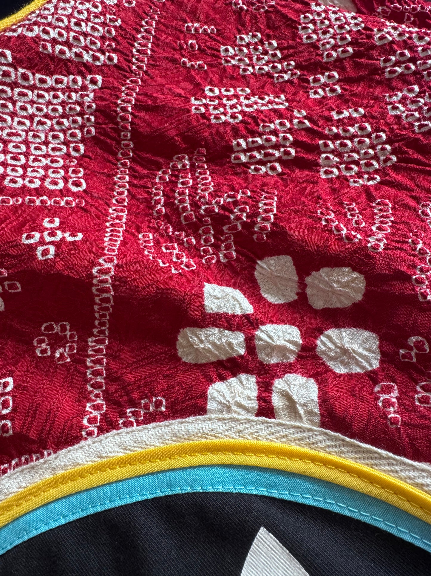 Adidas Reworked Red Silk Patterned Kimono